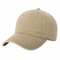 Baseballkappe Einheitsgröße Beige aus Textil mit gebogenem Schirm